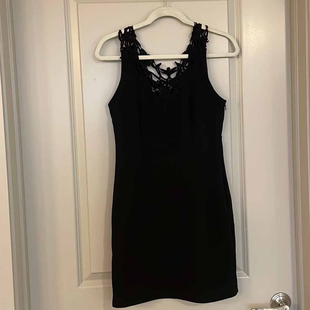 Forever 21 Ribbed Mini Dress with lace detail